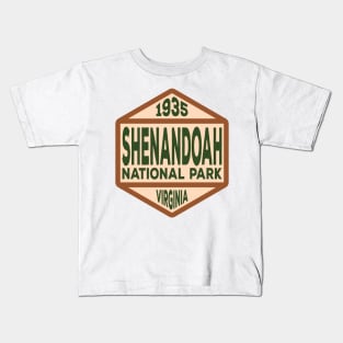 Shenandoah National Park badge Kids T-Shirt